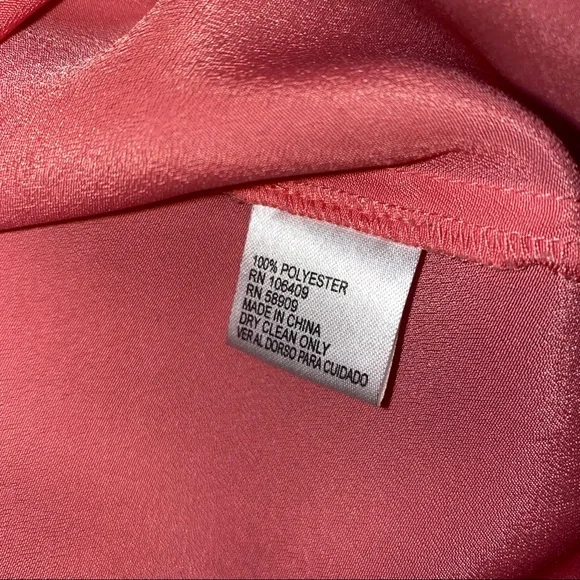 Daniel Cremieux Salmon Scalloped Sleeveless Blouse Size M - Picture 4 of 8